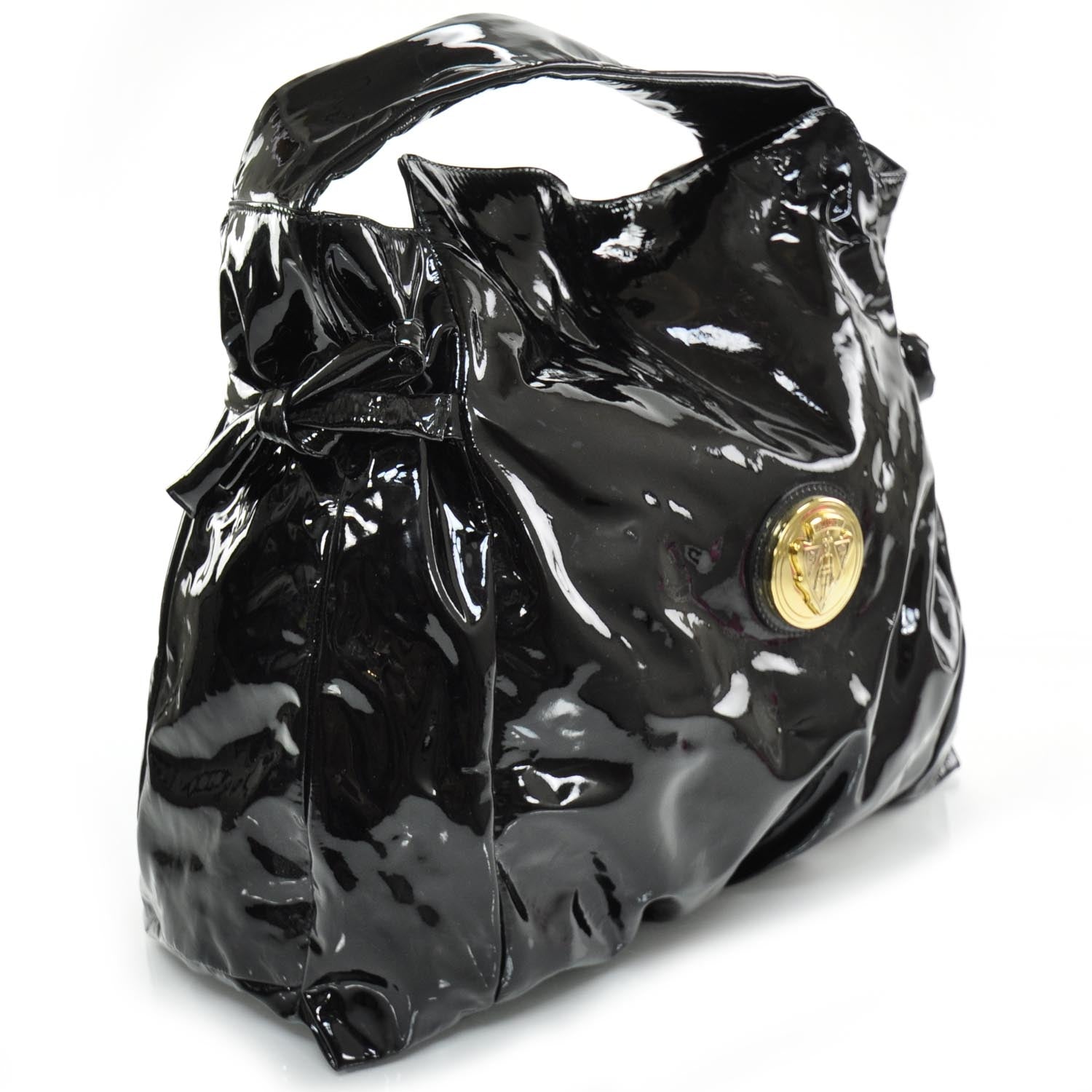 Gucci Patent Leather Hysteria Tote Black 3 of 9