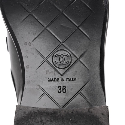 Chanel Lambskin Quilted CC Turnlock Loafers 36 Black 7 of 11