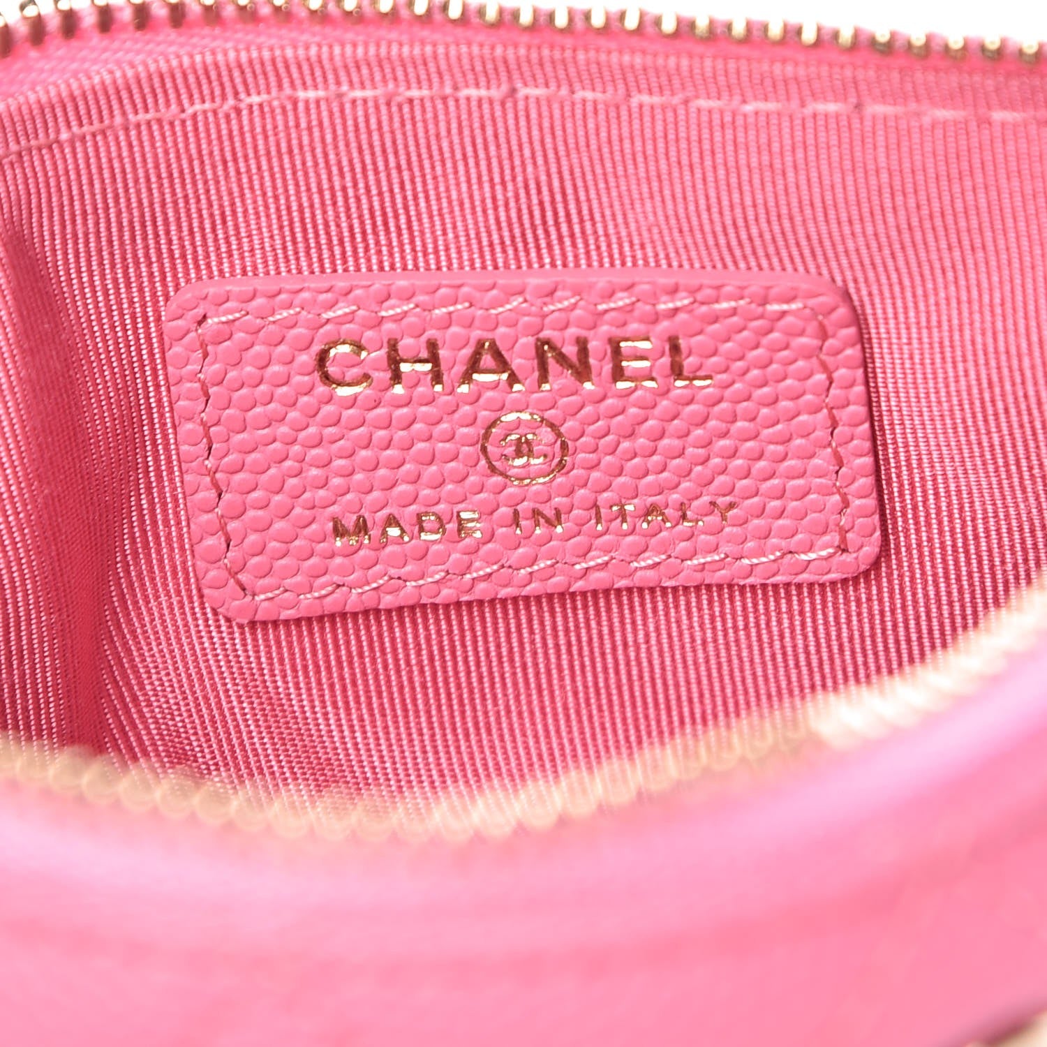 Chanel Caviar Quilted Small Cosmetic Case Pink 6 of 8