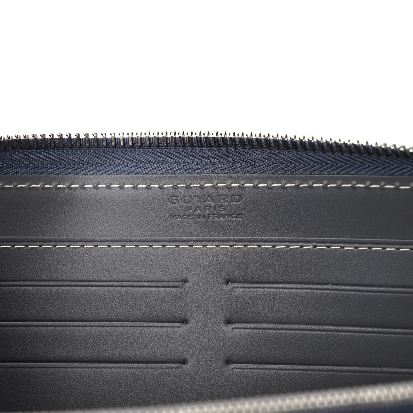 Goyardine Matignon Zip Around GM Wallet Grey