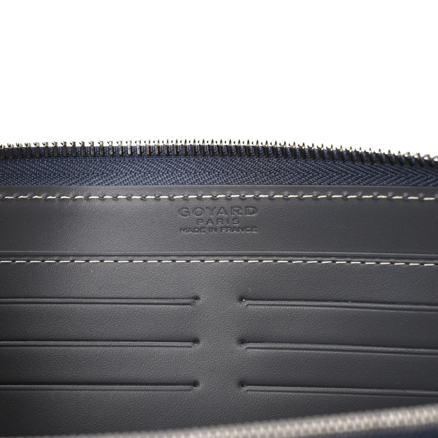 Goyard Goyardine Matignon Zip Around GM Wallet Grey 6 of 7