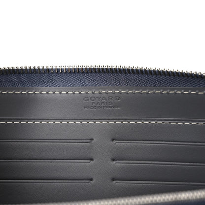 Goyard Goyardine Matignon Zip Around GM Wallet Grey 6 of 7