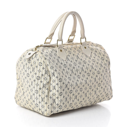 Louis Vuitton Mini Lin Croisette Speedy 30 Blue 3 of 11