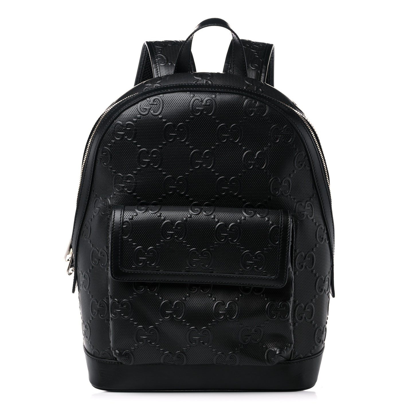 Calfskin GG Tennis Embossed Backpack Black