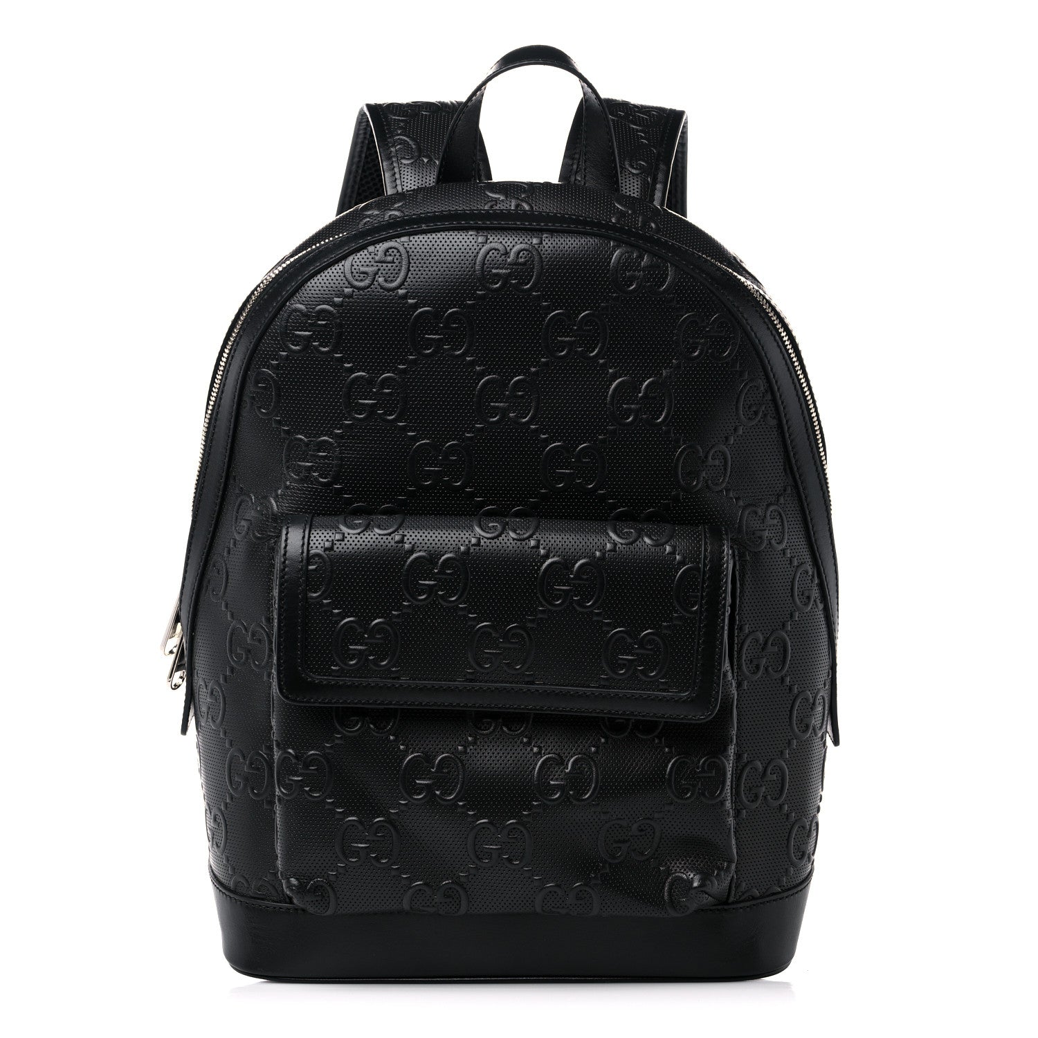 Gucci Calfskin GG Tennis Embossed Backpack Black 1 of 10