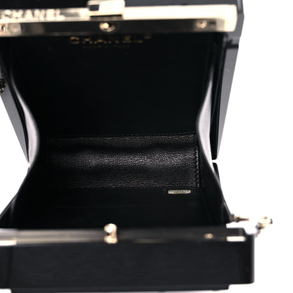 Chanel Plexiglass Strass Mosaic No 5 Minaudière Clutch Black 4 of 13