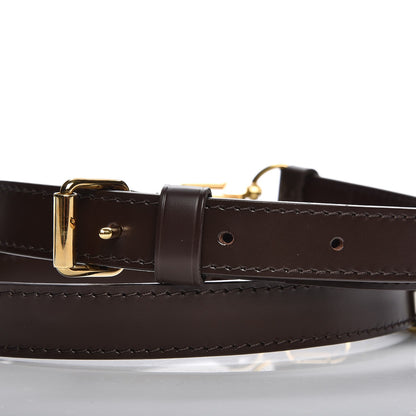 Louis Vuitton Calfskin 16mm Adjustable Shoulder Strap Brown 3 of 4