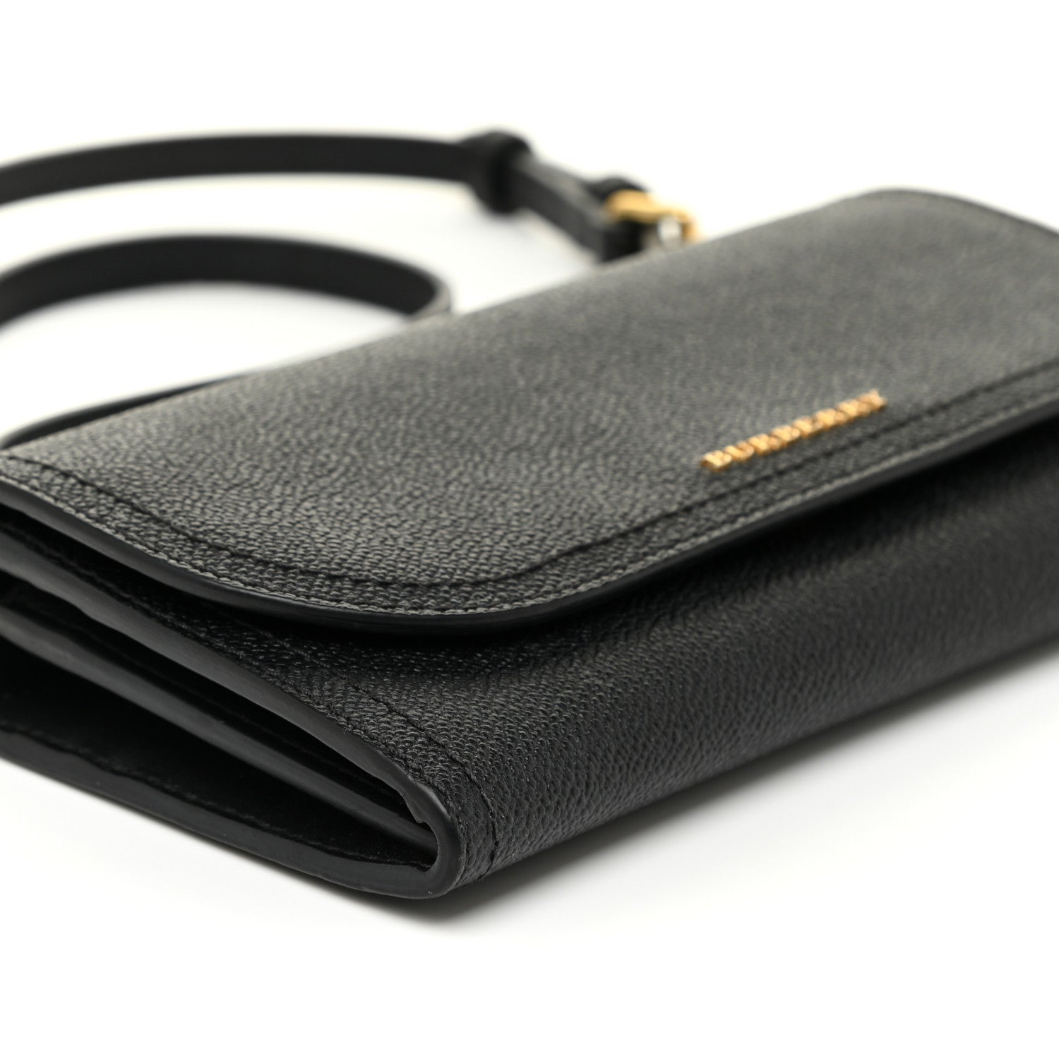Burberry Grainy Calfskin Henley Wallet On Chain Black 9 of 16