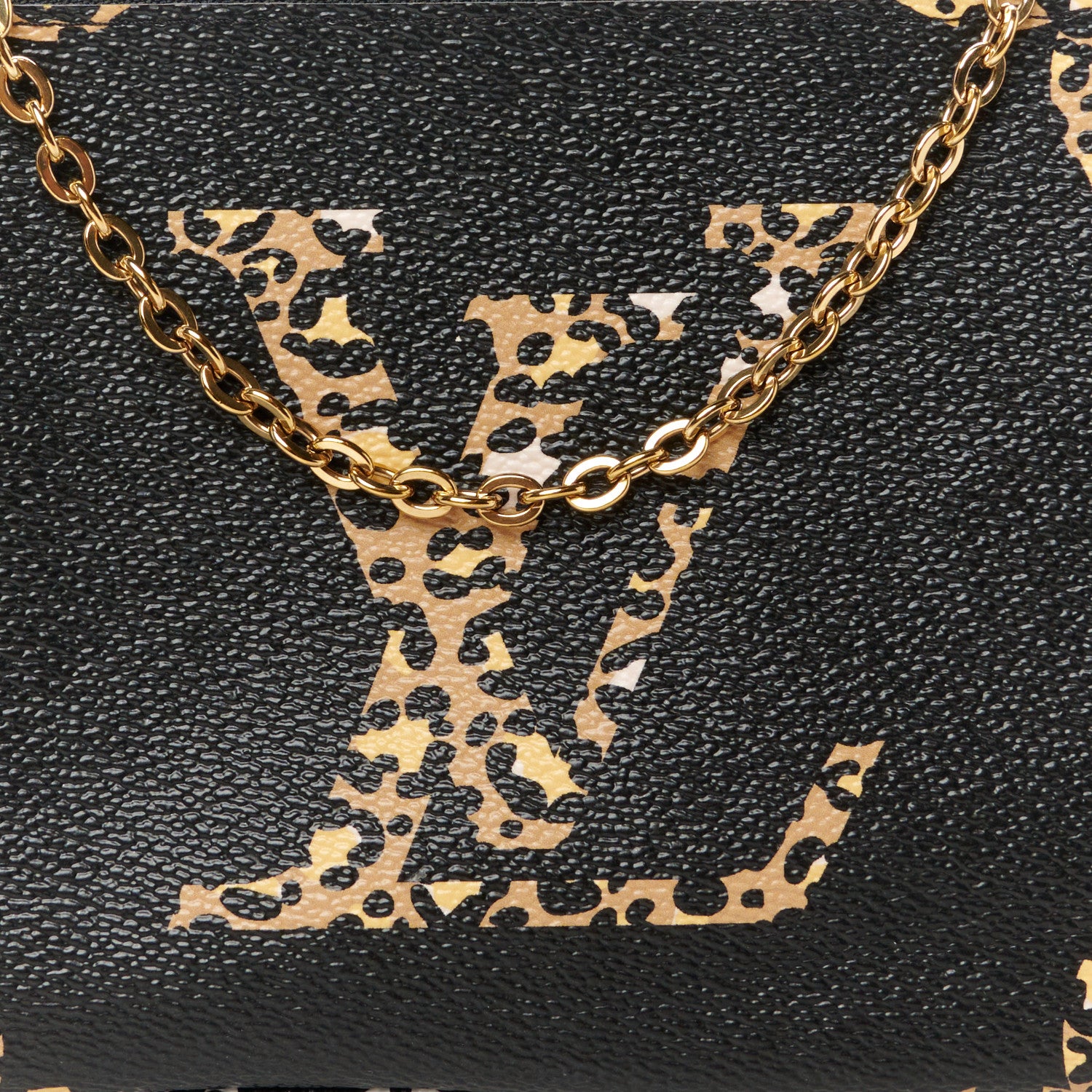 Louis Vuitton Monogram Giant Jungle Pochette Double Zip Black 9 of 12