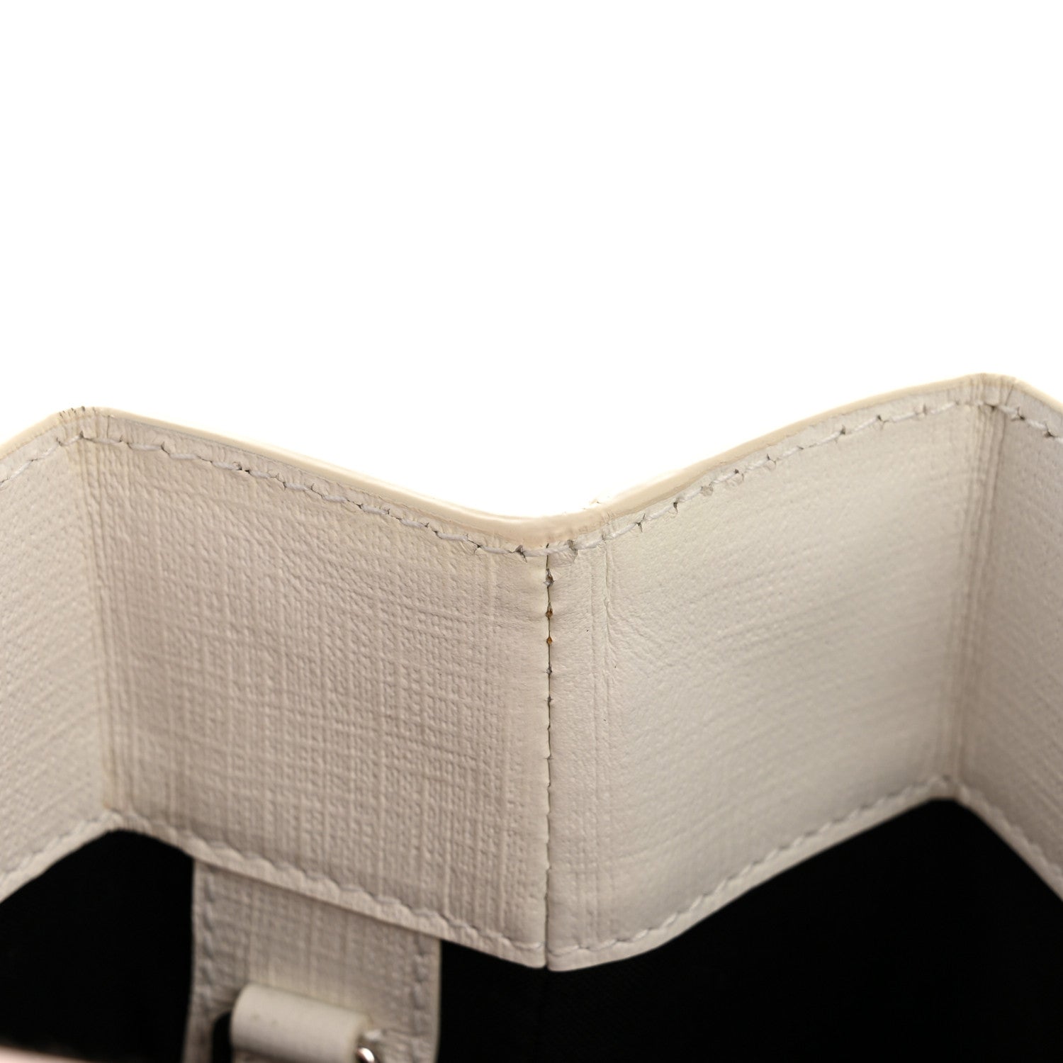 Balenciaga Squared Calfskin Logo North South Shopper Tote XXS White 12 of 15