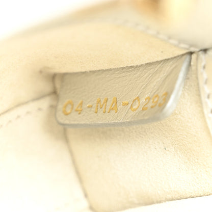 Christian Dior Metallic Lambskin Crystal Beaded Embroidered Micro Lady D-Joy Silver 7 of 11