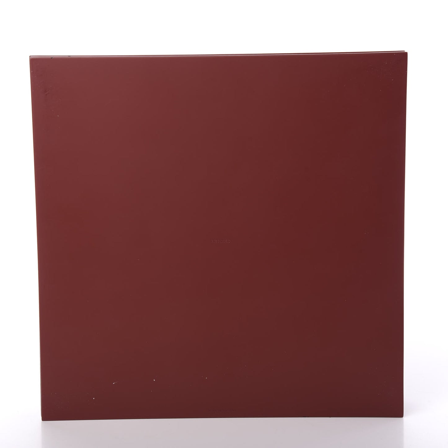Lacquered Wood Box Rouge Birmin Orange Fonce