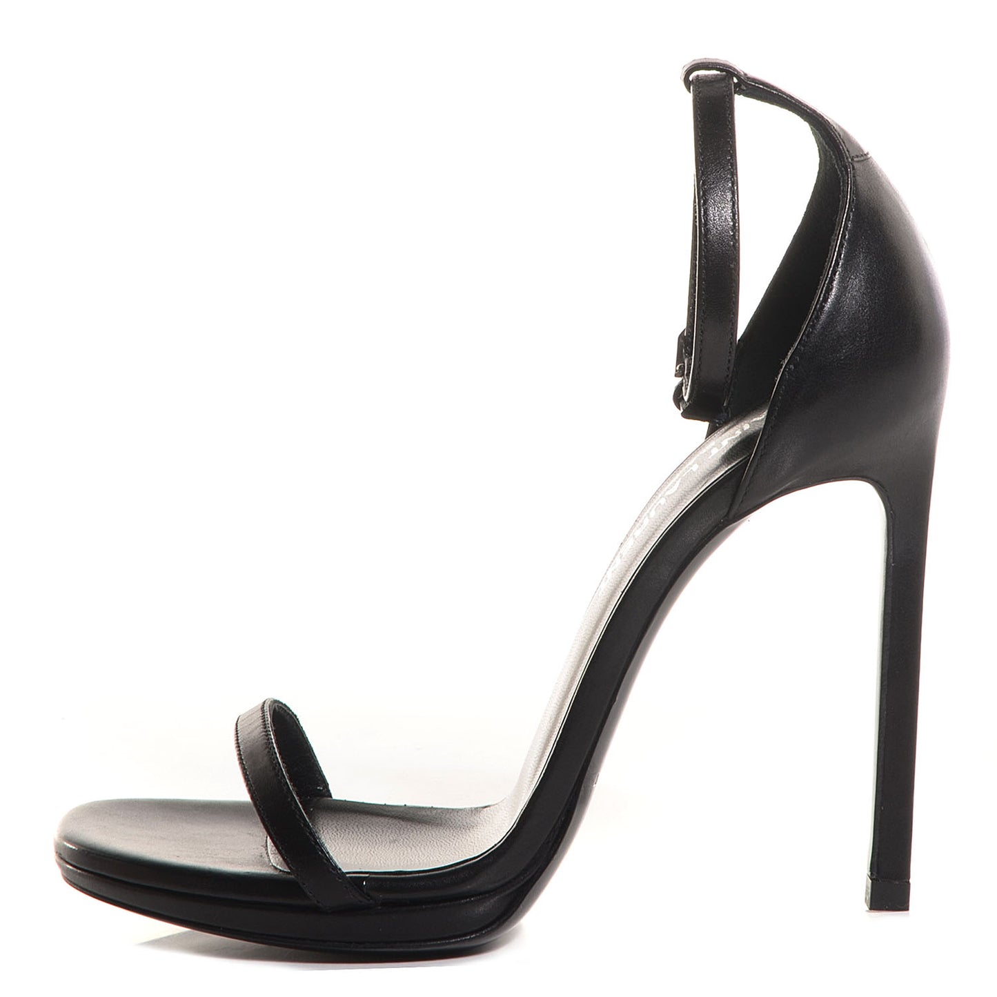 Calfskin Jane 110 Ankle Strap Sandals Black 35.5