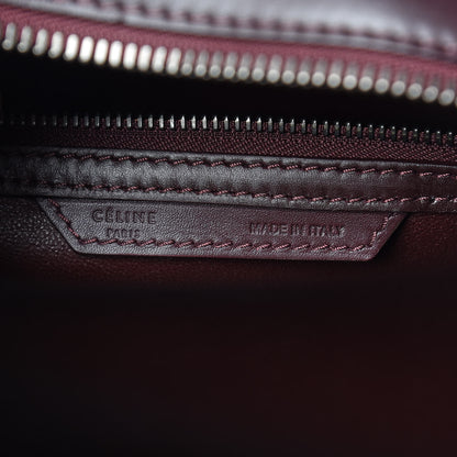 Celine Smooth Calfskin Small Luggage Burgundy 7 of 17