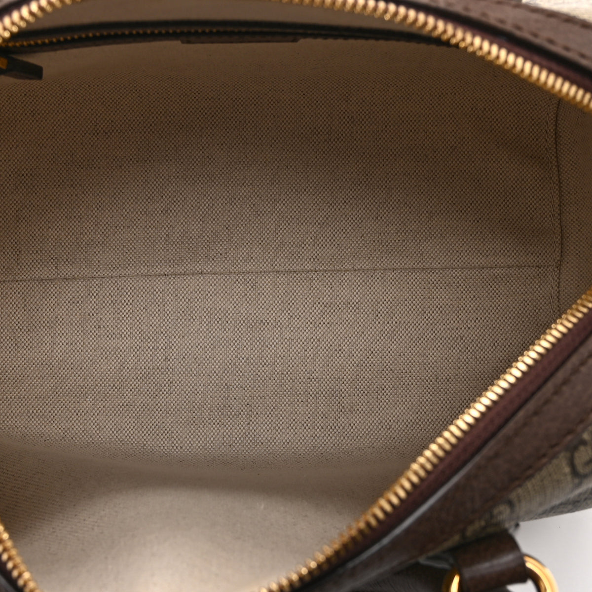 GG Supreme Monogram Web Small Ophidia Top Handle Bag Beige Ebony