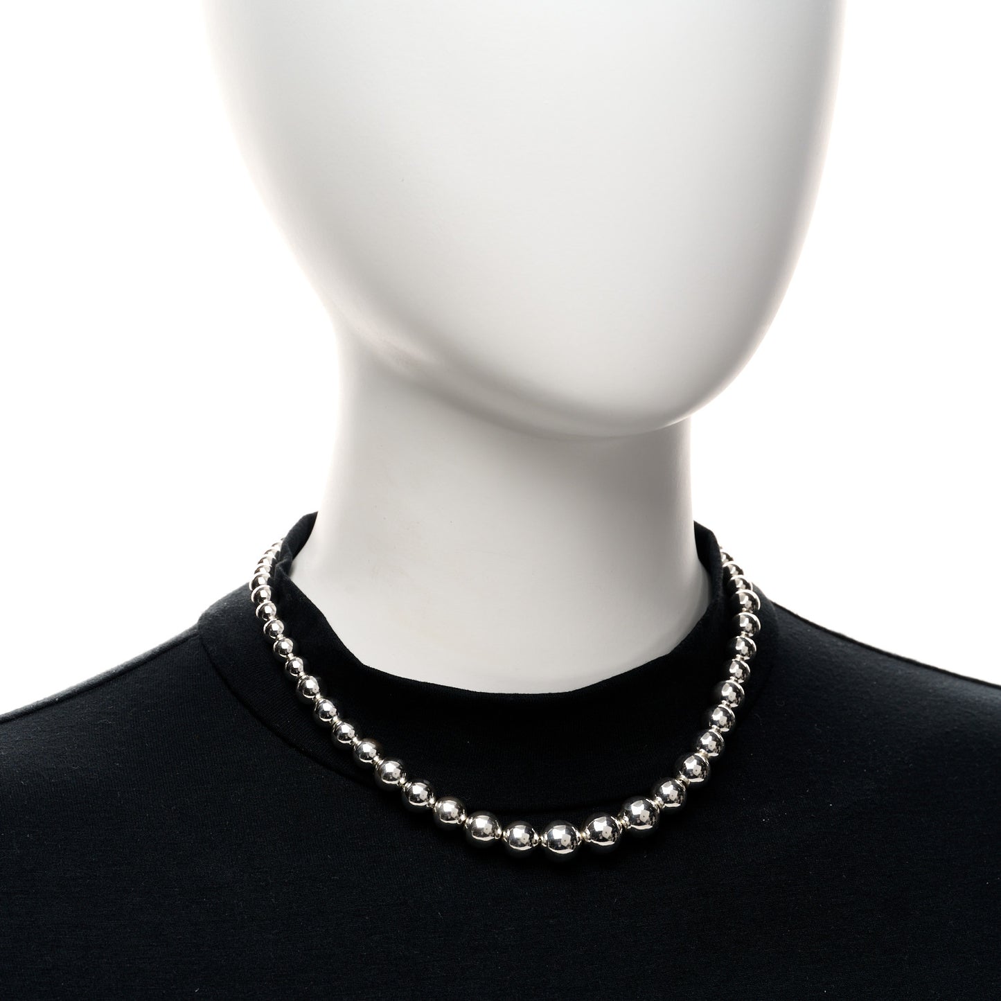 Sterling Silver HardWear Graduated Ball Necklace