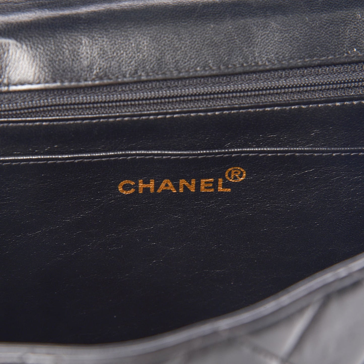Lambskin Quilted Jumbo Single Flap Black