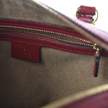 Gucci GG Supreme Monogram Tian Small Boston Beige Multicolor Red 8 of 11