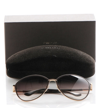 Tom Ford Penelope Vintage Round Sunglasses TF320 Brown 8 of 8