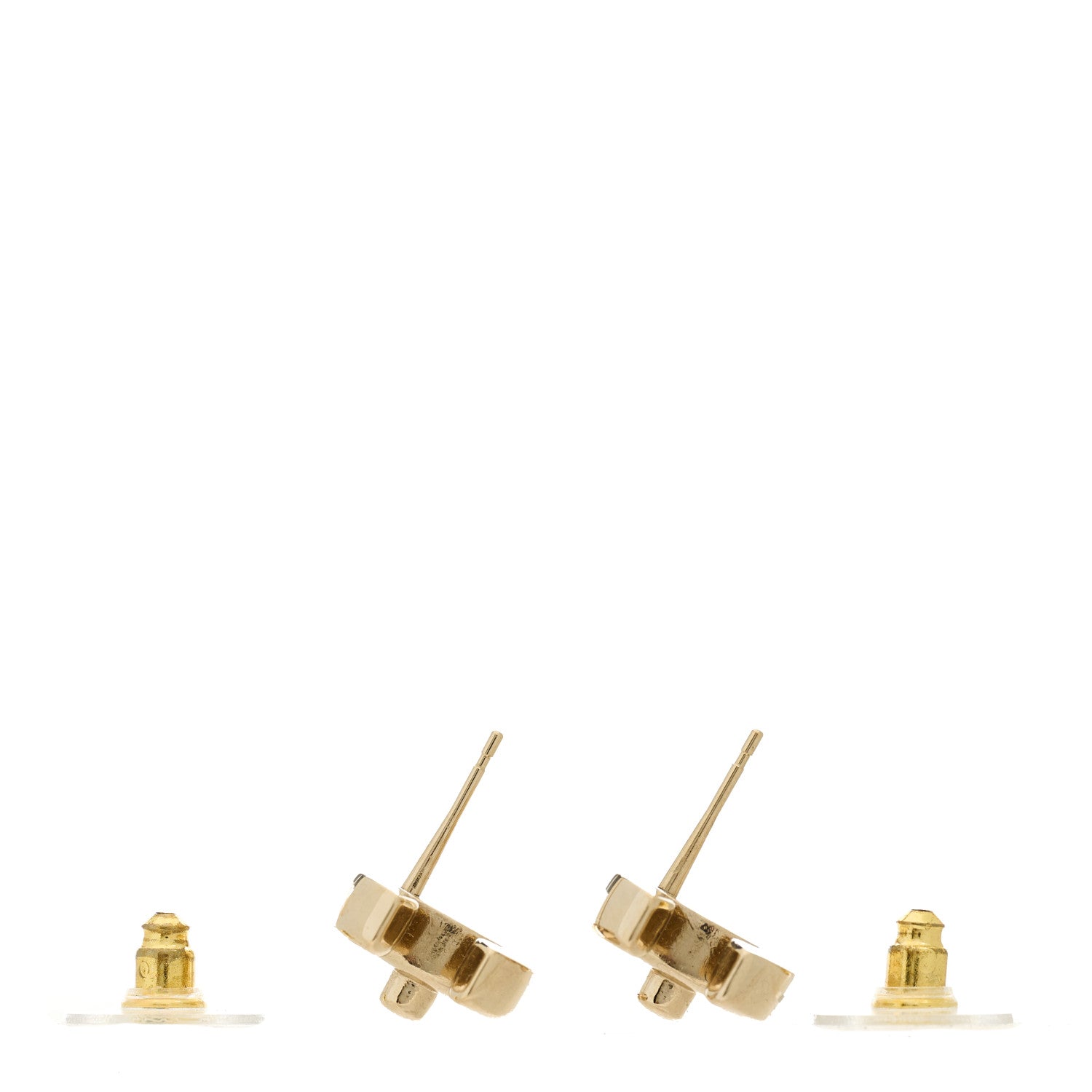 Chanel Metal CC Turnlock Earrings Gold 6 of 10