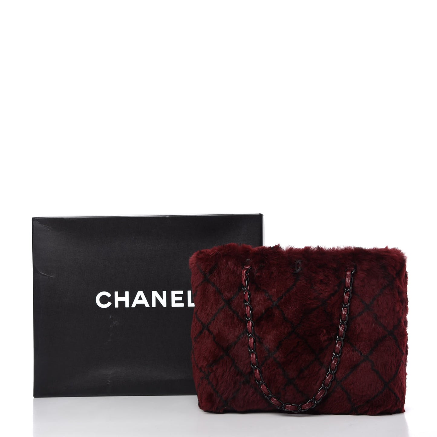 Lapin Fur Quilt Pattern Tote Red