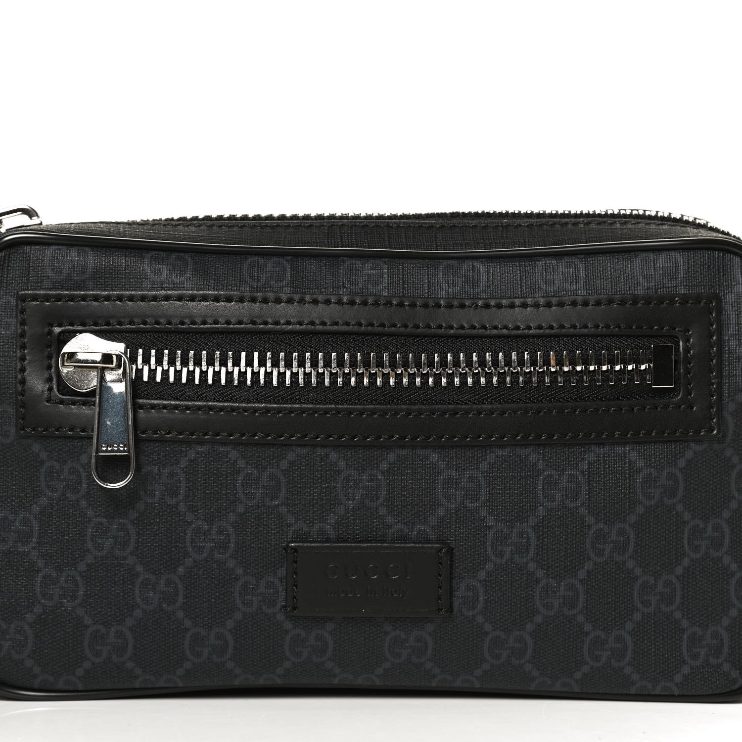 Gucci Soft GG Supreme Monogram Web Belt Bag Black Grey 8 of 12