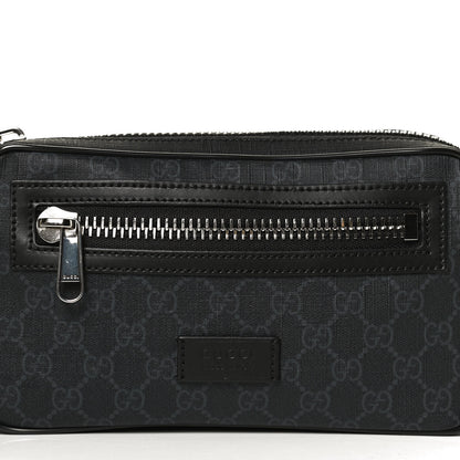 Gucci Soft GG Supreme Monogram Web Belt Bag Black Grey 8 of 12