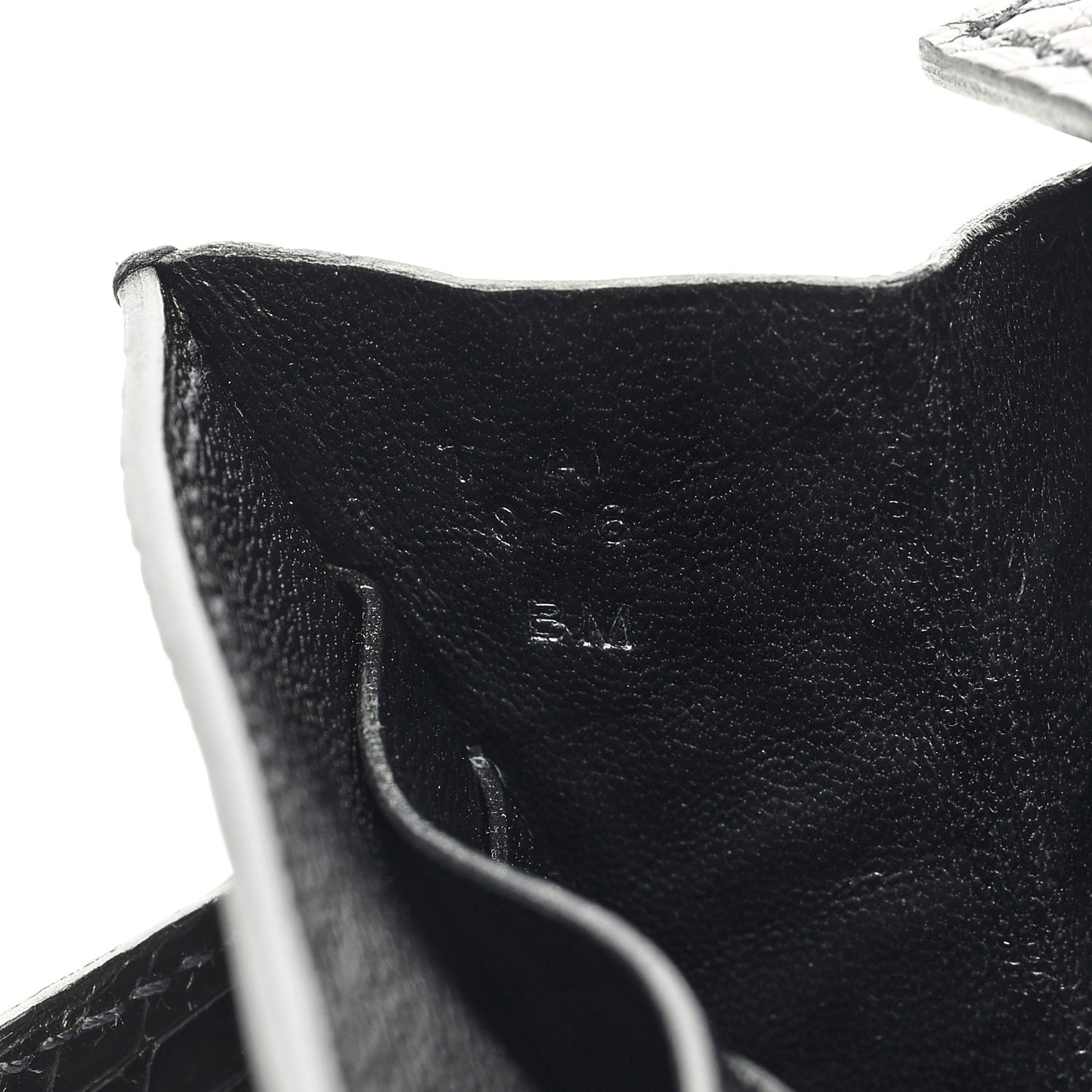 Shiny Alligator Kelly Longue Wallet Black