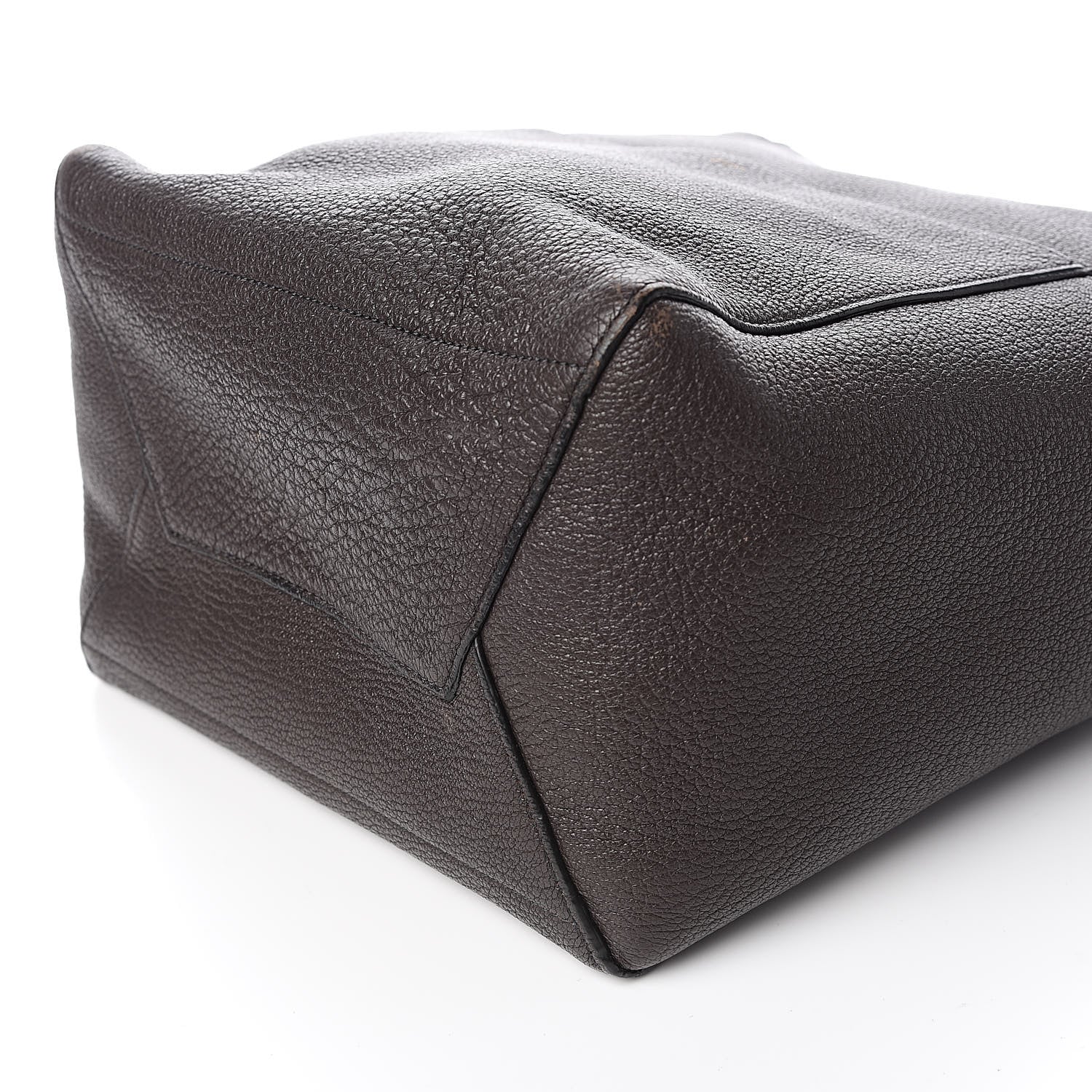 Celine Goatskin Sangle Bucket Bag Dark Taupe 9 of 15