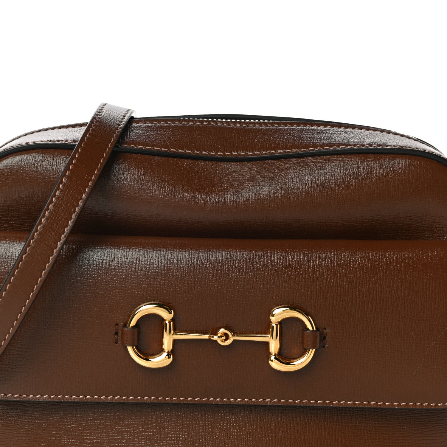 Gucci Azalea Calfskin Small Horsebit 1955 Shoulder Bag Brown Sugar 8 of 13
