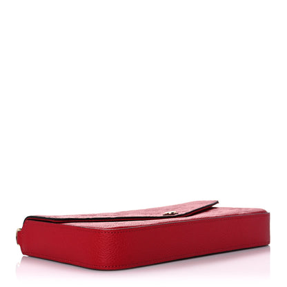 Louis Vuitton Empreinte Pochette Felicie Chain Wallet Scarlet 5 of 11