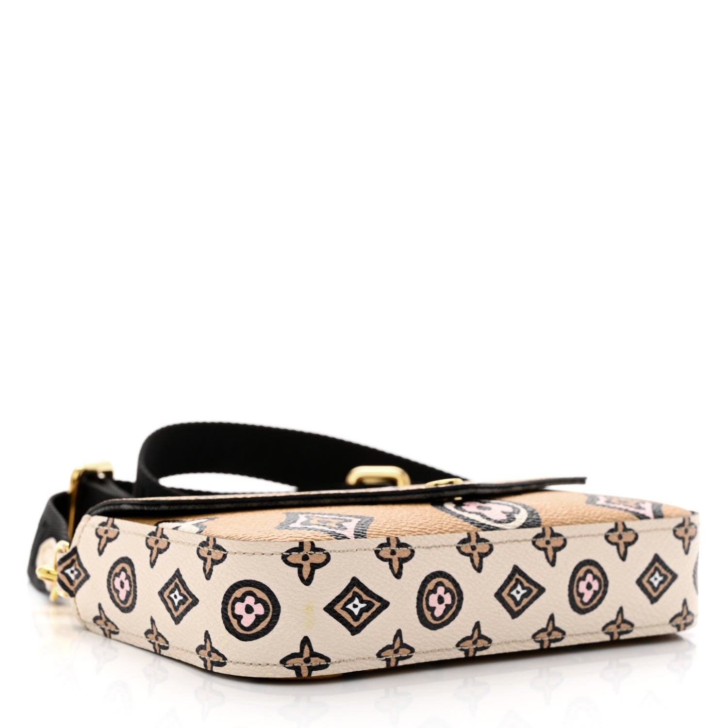 Louis Vuitton Monogram Wild At Heart Felicie Strap & Go Arizona Creme 4 of 10