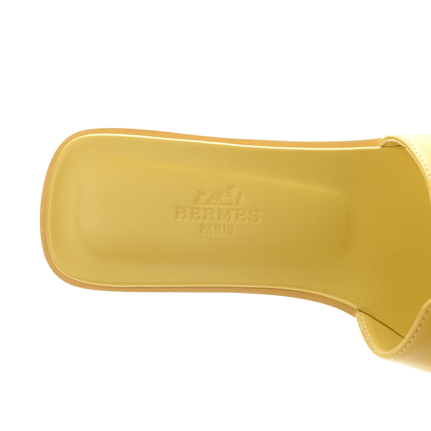 Calfskin Oran Sandals 36 Jaune Citron