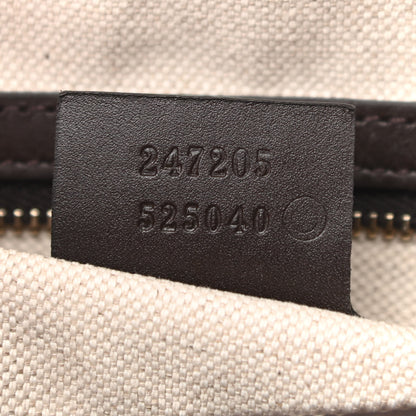Gucci Monogram Vintage Web Medium Boston Dark Brown 7 of 10