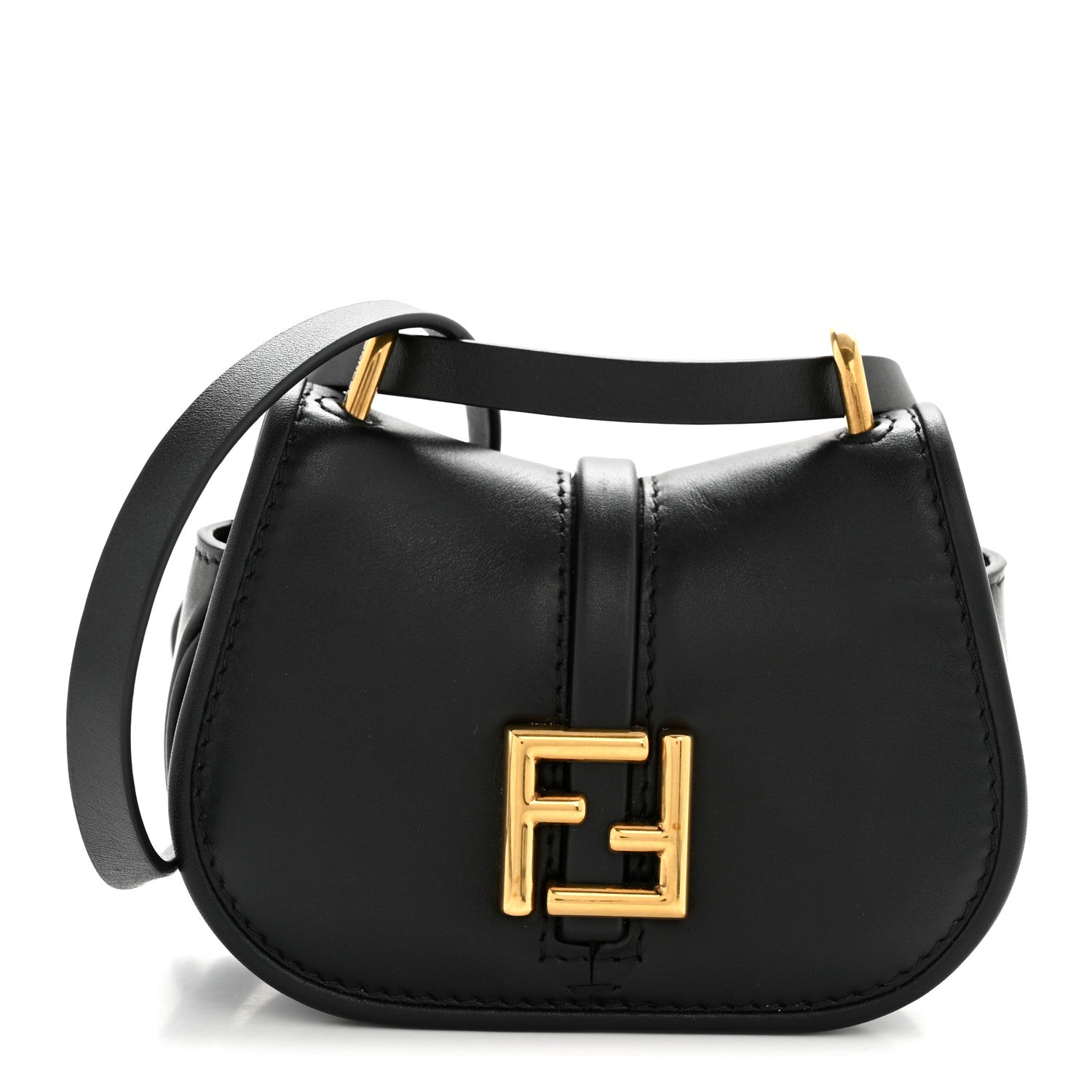 Fendi Vitello Brenta Cher Nano Fendi C'mon Black 1 of 13