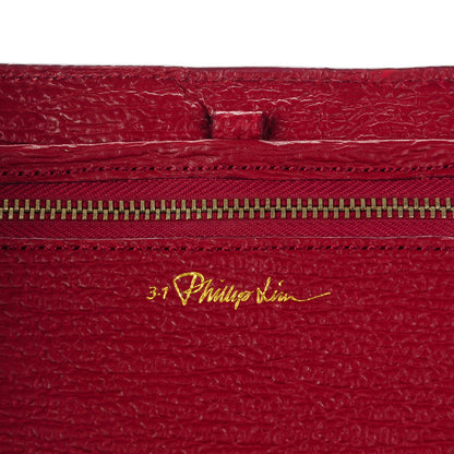 3.1 Phillip Lim 3.1 Textured Calfskin Large Pashli Satchel Crimson 6 of 7