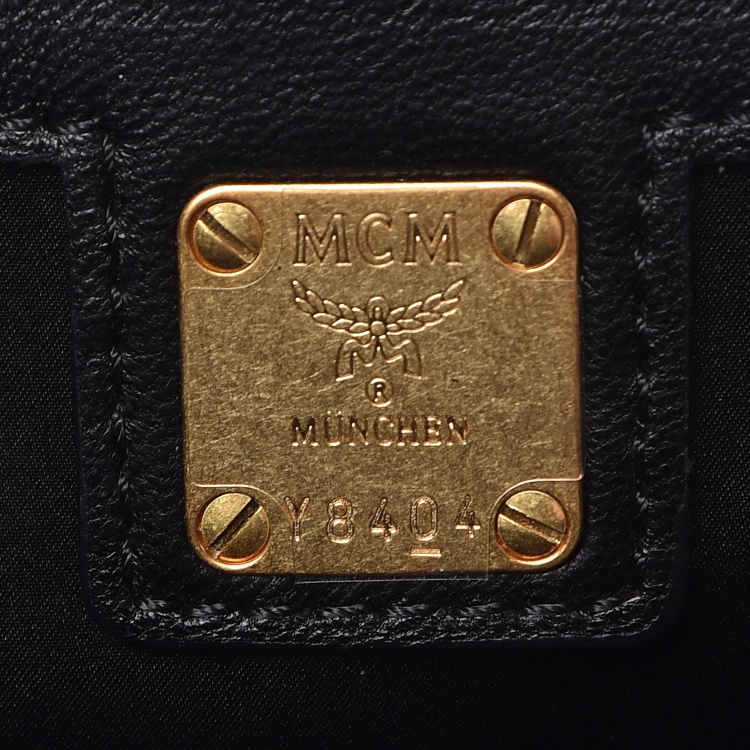 MCM Lambskin Quilted Embellished Flap Black 6 of 11