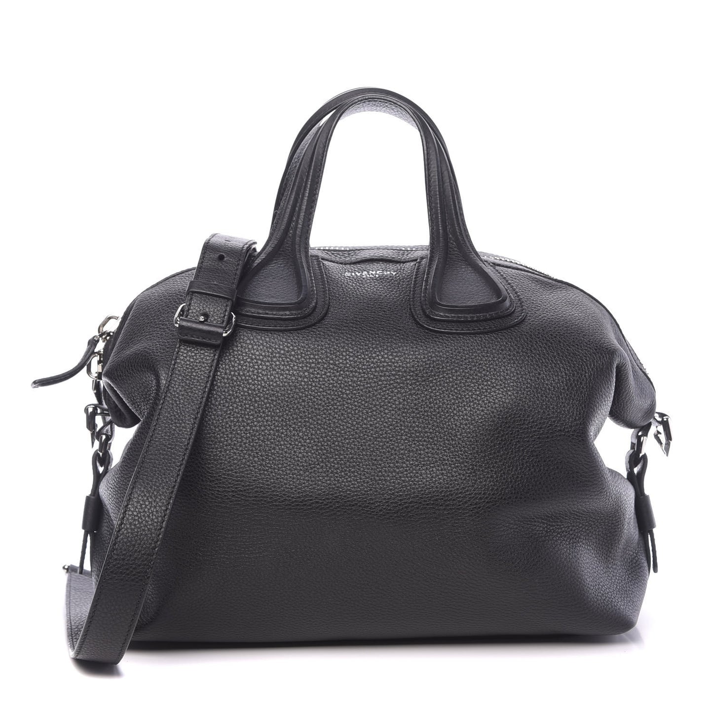 Waxy Grained Calfskin Medium Nightingale Black