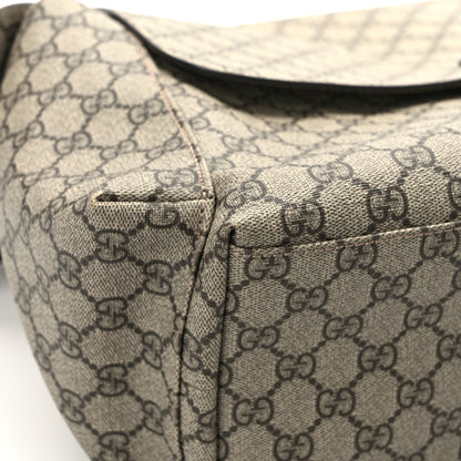 Gucci GG Plus Monogram Messenger Diaper Bag Dark Brown 12 of 14