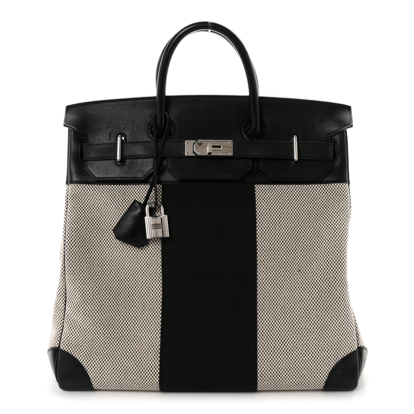 Hunter Criss Viking Evergrain Flag HAC Birkin 40  Ecru Black