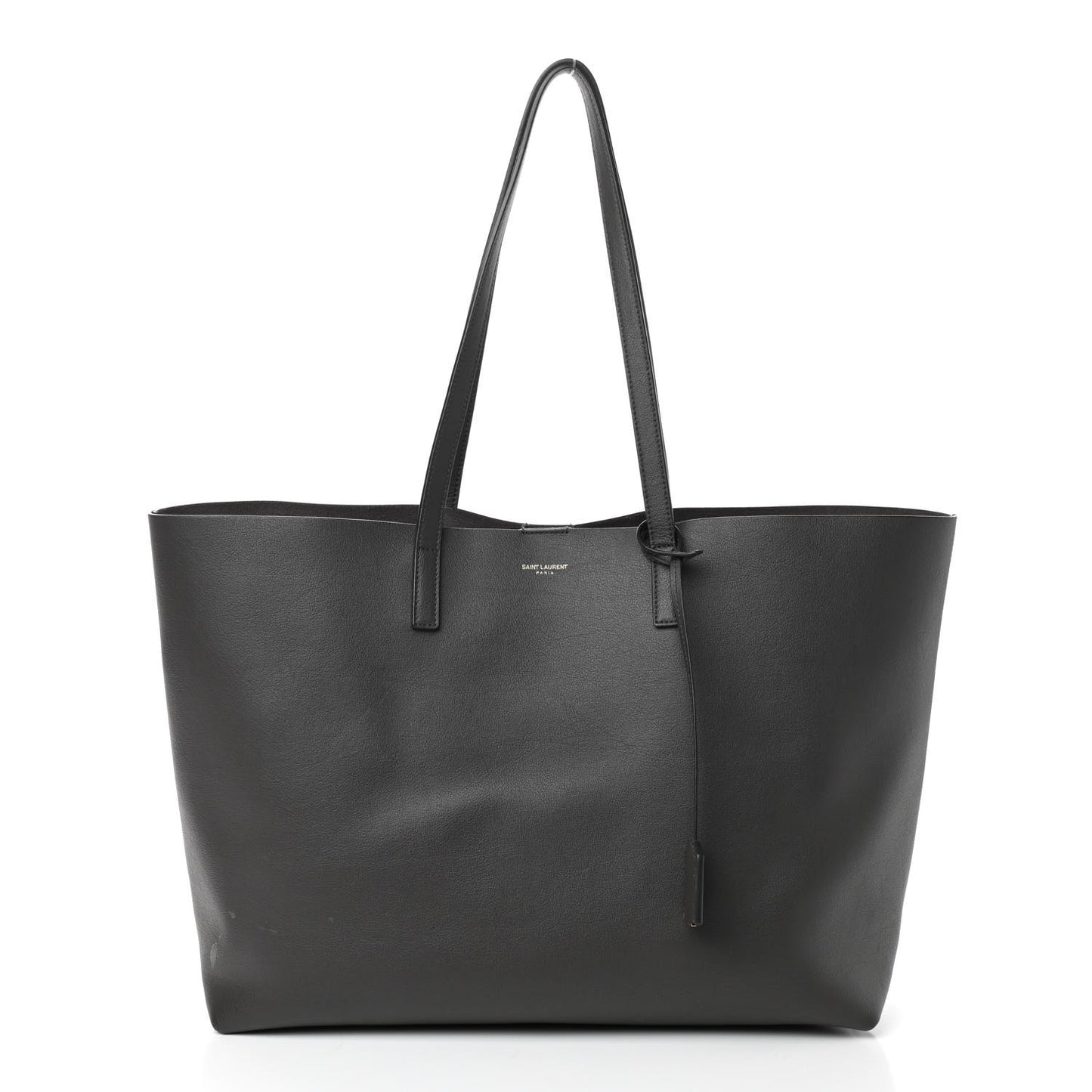 Calfskin Large Shopping Tote Dark Grey