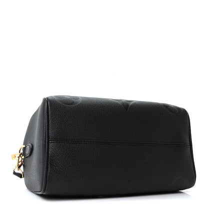 Louis Vuitton Empreinte Monogram Giant Speedy Bandouliere 25 Black 4 of 10