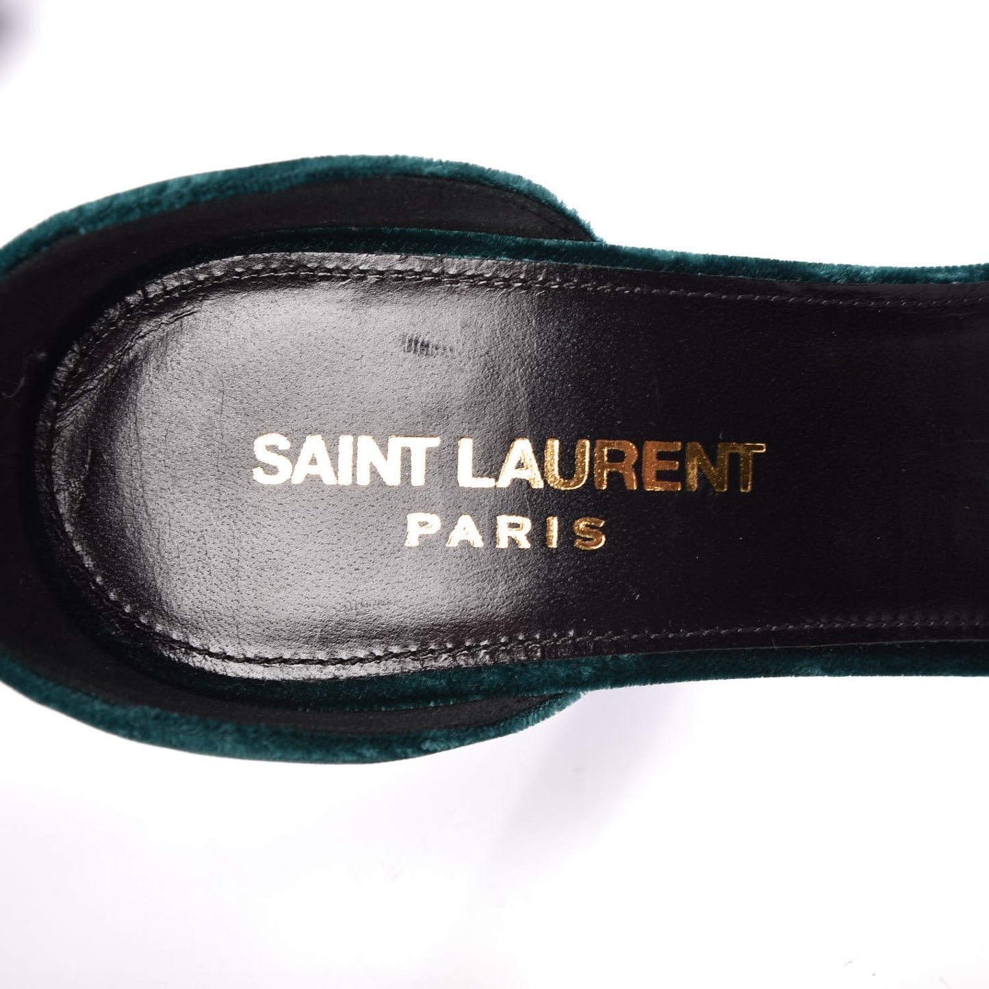 Velvet Amber 105 Ankle Strap Sandals 36 Malachite