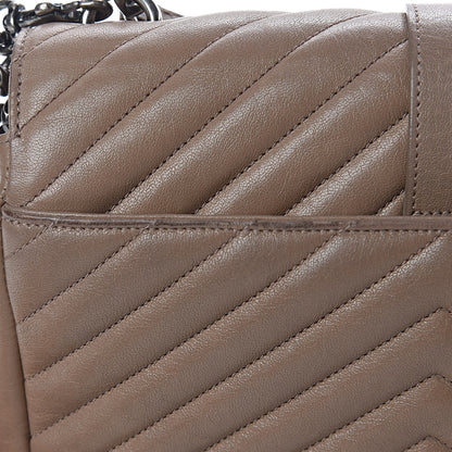 Saint Laurent Sheepskin Matelasse Chevron Monogram Medium College Bag Fard 9 of 14