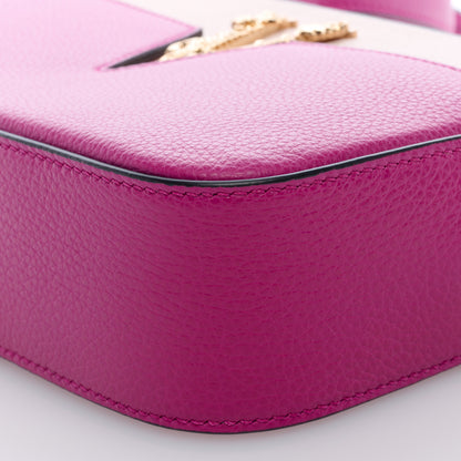 Versace Grainy Calfskin Virtus Small Camera Bag Purple 8 of 8