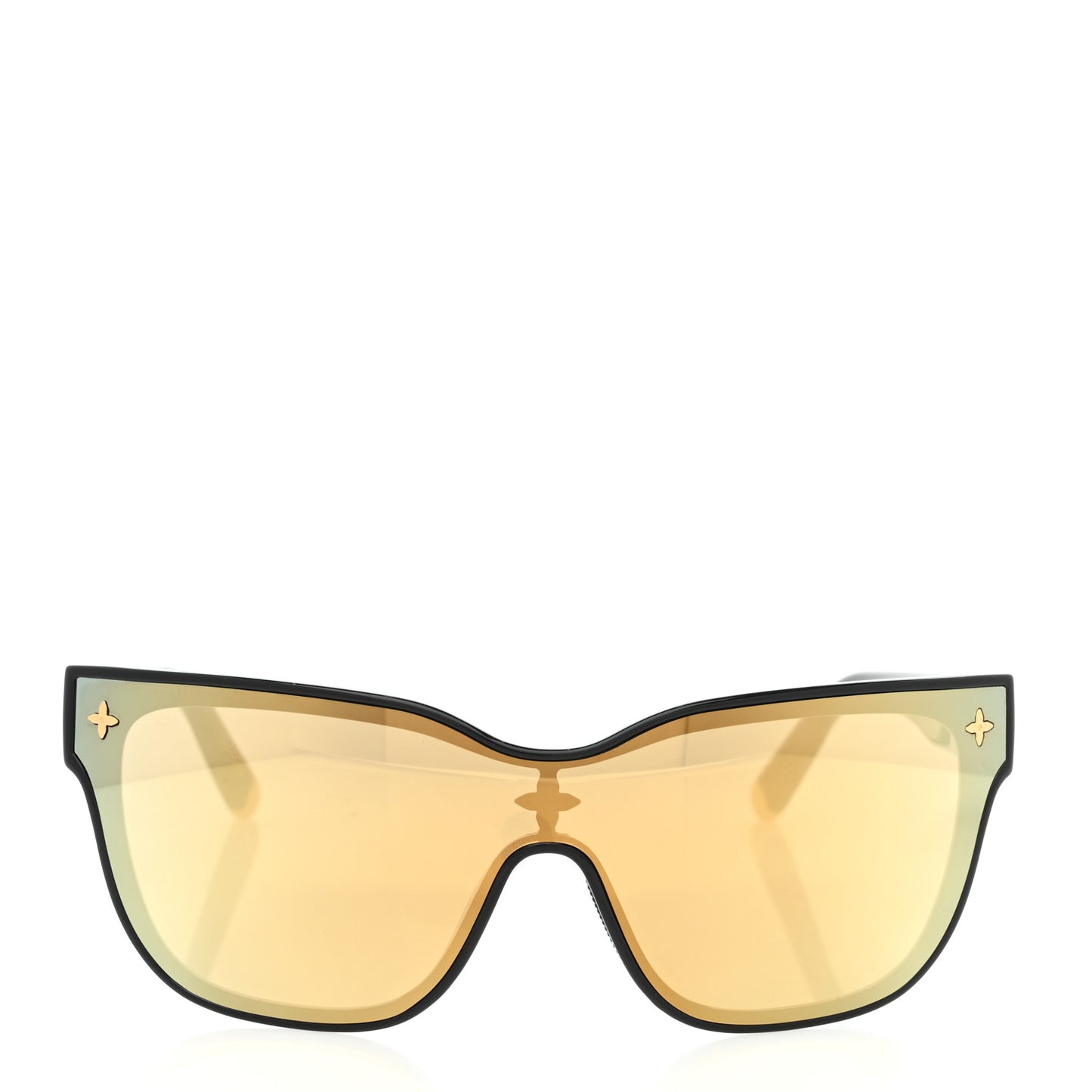 Nylon LV Shadow Square Sunglasses Z1843U Black