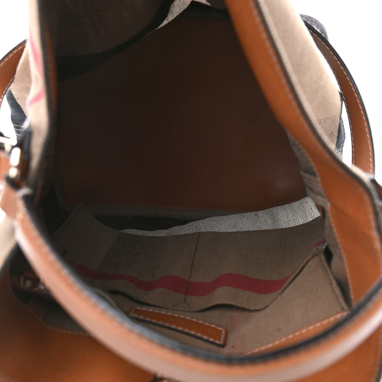 Canvas Mega Check Medium Ashby Hobo Saddle Brown
