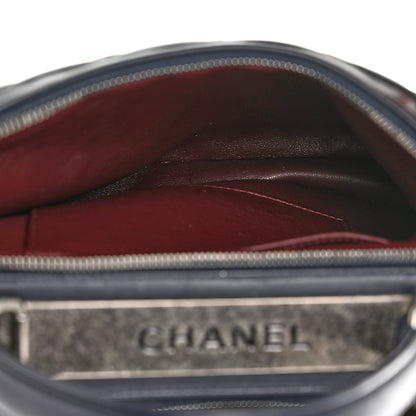Chanel Lambskin Quilted Medium Trendy CC Bowling Bag Navy 6 of 11