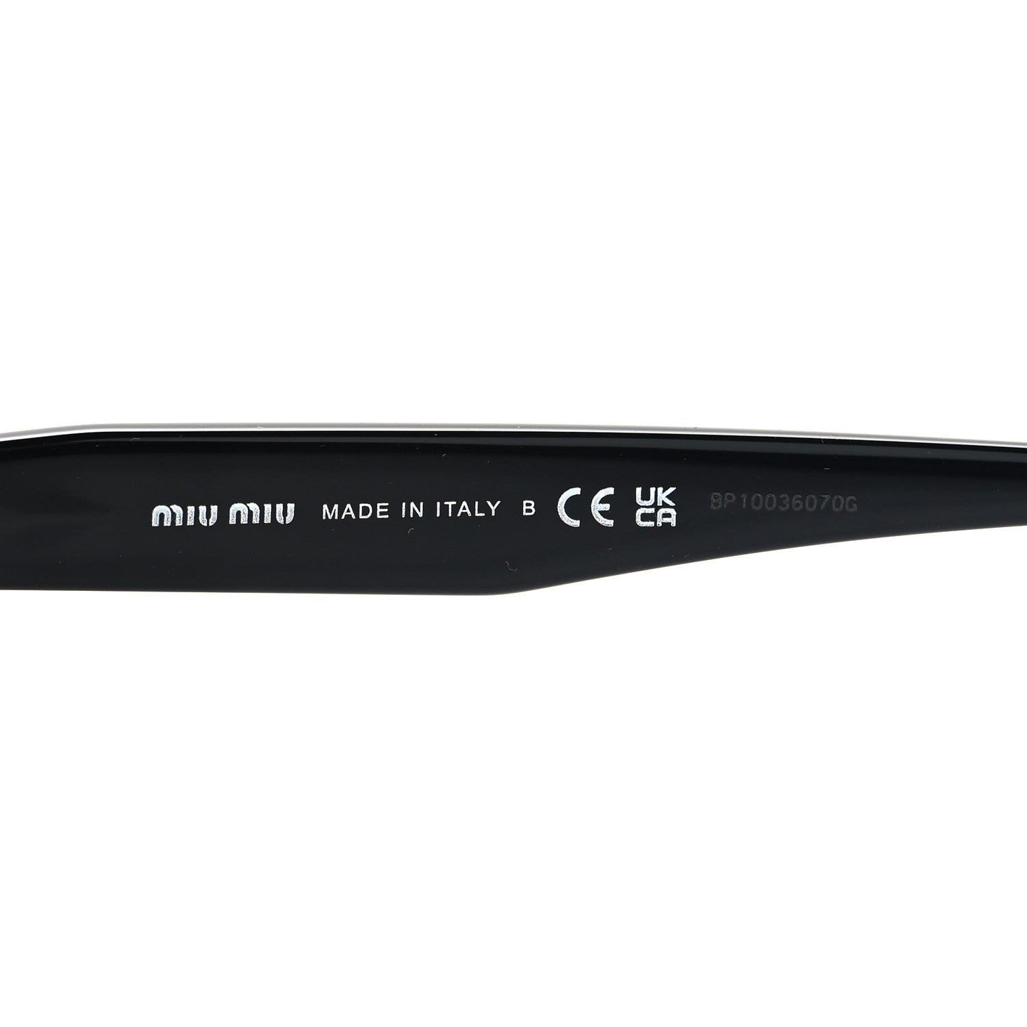 Miu Miu Acetate Sunglasses SMU08 Black 5 of 8