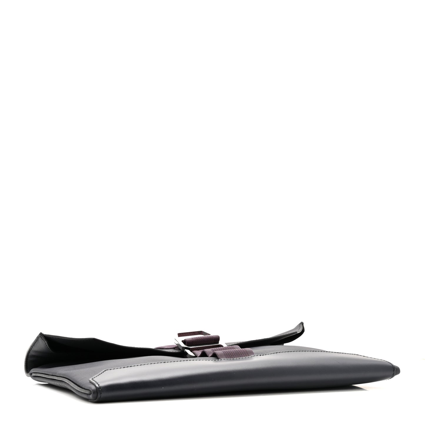 Taurillon Cristobal Vache Hunter Cityslide Clutch Bleu Indigo Raisin